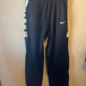 Nike • Black Track Pants with White Accents